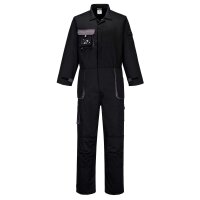 Portwest TX15 Arbeitsoverall Schwarz mit 14 Taschen...