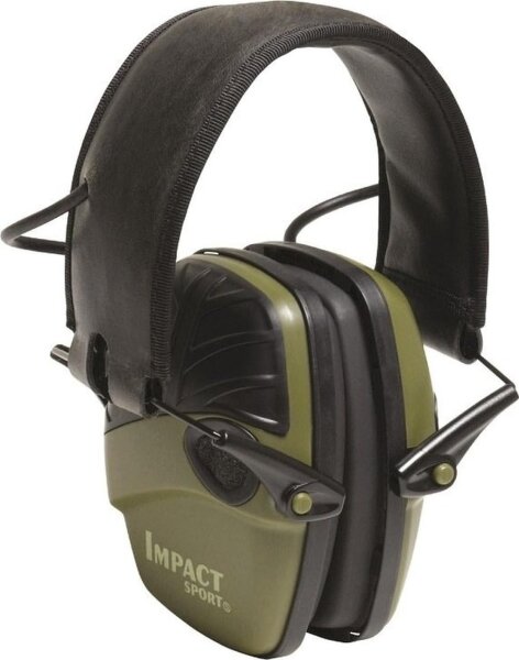Faltbarer Gehörschutz Impact Sport von Howard Leight, grün, 1 Stück, 25 dB SNR R