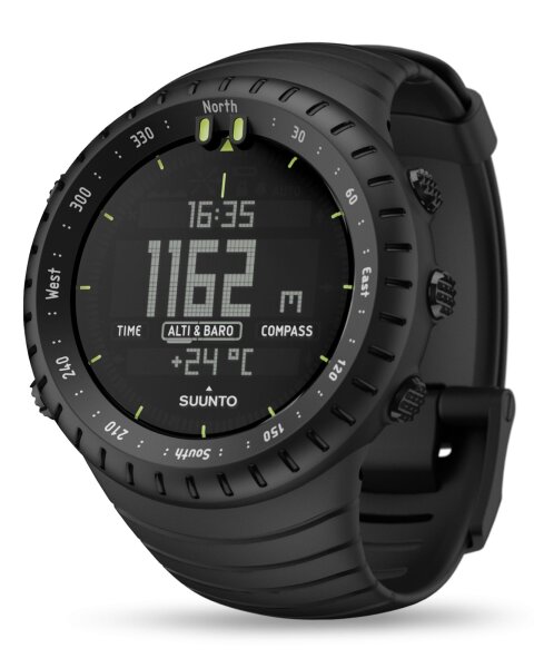 Suunto Core Outdoor Uhr All Black mit Höhenmesser Kompass Barometer Gewi. Gr. 20