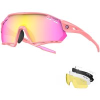 X-TIGER Sportbrille Fahrradbrille UV400 mit 5...
