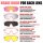 X-TIGER Sportbrille Fahrradbrille UV400 mit 5 Wechselgläser TR90 Rahmen Herren D