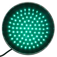 PrimeMatik LED Ampel Ersatz Grün Frontoptik IP65 Wasserdicht 220V AC 90mm Tiefe.