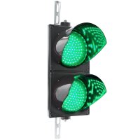 PrimeMatik LED Ampel Ersatz Grün Frontoptik IP65 Wasserdicht 220V AC 90mm Tiefe.