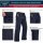 Lee Cooper Herren Arbeitshose Cargo Schwarz mit robusten Kniepolstertaschen W42.