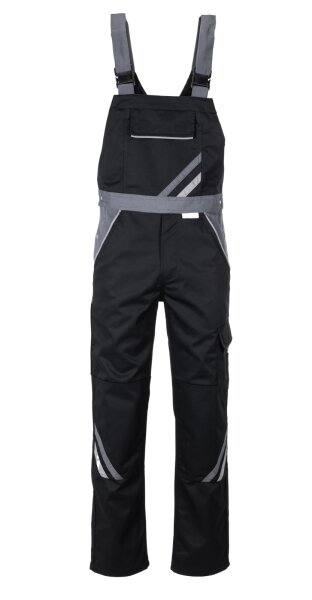 Planam Highline Latzhose Arbeitshose Schwarz Schiefer Zink mit vielen Taschen 68