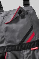 Planam Highline Latzhose Arbeitshose Schwarz Schiefer Zink mit vielen Taschen 68
