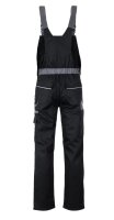 Planam Highline Latzhose Arbeitshose robust mit Knietaschen schwarz schiefer 64.