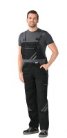 Planam Highline Latzhose Arbeitshose robust mit Knietaschen schwarz schiefer 64.