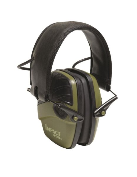 Howard Leight Impact Sport Ohrenschützer grün beidseitig gepolstert Ohrschutz 2.