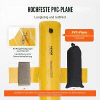 VEVOR Hochwasser Schutzbarrieren 4x wassergefüllt stark PVC 1220x250x170 mm gelb