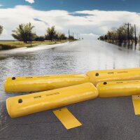 VEVOR Hochwasser Schutzbarrieren 4x wassergefüllt stark PVC 1220x250x170 mm gelb