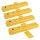 VEVOR Hochwasser Schutzbarrieren 4x wassergefüllt stark PVC 1220x250x170 mm gelb