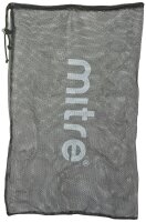 Mitre Fußball Ballsack Mesh Netz mit Belüftung, fasst 10 Bälle, schwarz, robuste