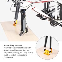 Stabiler OKAT Fahrrad-Vordergabel-Befestigungsclip gelb Aluminiumlegierung 1.53.