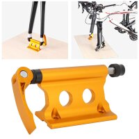 Stabiler OKAT Fahrrad-Vordergabel-Befestigungsclip gelb Aluminiumlegierung 1.53.