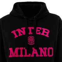 Inter FC Internazionale Milano Damen Kapuzenpullover College Stil Hoodie Nero M.