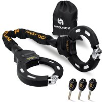 AMZLOCK E Scooter Schloss mit Silikonschutz 8mm...