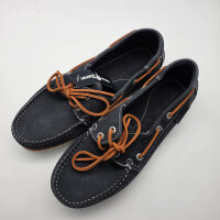 BluePort Bootsschuh Vermont navyblau orange helle Sohle Original online . Gr. 39