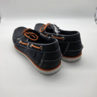 BluePort Bootsschuh Vermont navyblau orange helle Sohle Original online . Gr. 39