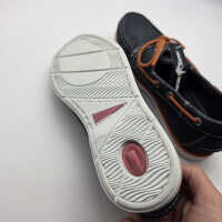 BluePort Bootsschuh Vermont navyblau orange helle Sohle Original online . Gr. 39