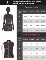 OUTCOOL Thermo-Fleeceweste Damen 4 Heizbereiche 3 Temperaturstufen Schwarz M à %