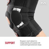 McDavid 422R Kniestütze Stabilisierung Kniebandage mit Scharnieren Schwarz 1.95.