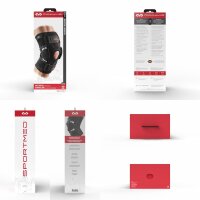 McDavid 422R Kniestütze Stabilisierung Kniebandage mit Scharnieren Schwarz 1.95.