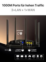 Tenda RX12 Pro Wi-Fi 6 WLAN Router(AX3000 Dualband 5GHz: 2402Mbps+2,4 GHz: 574Mb