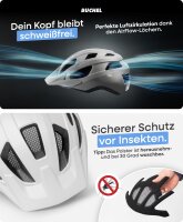 BÜCHEL Fahrradhelm mit In-Mould-Technologie – für Kinder & Erwachsene M 52-57 cm