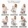 GROWNSY Advanced 6-in-1 Babytrage Ergonomisch Grau Baumwolle Komfort für Babyträ