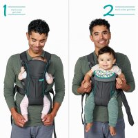 INFANTINO Swift Classic Carrier – ergonomische Babytrage mit 2 Tragepositionen u