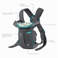 INFANTINO Swift Classic Carrier – ergonomische Babytrage mit 2 Tragepositionen u