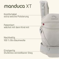 manduca Babytrage XT grey-white – Ergonomische Trage für Neugeborene bis – ab of