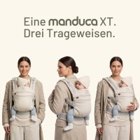 manduca Babytrage XT grey-white – Ergonomische Trage für Neugeborene bis – ab of