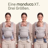 manduca Babytrage XT grey-white – Ergonomische Trage für Neugeborene bis – ab of
