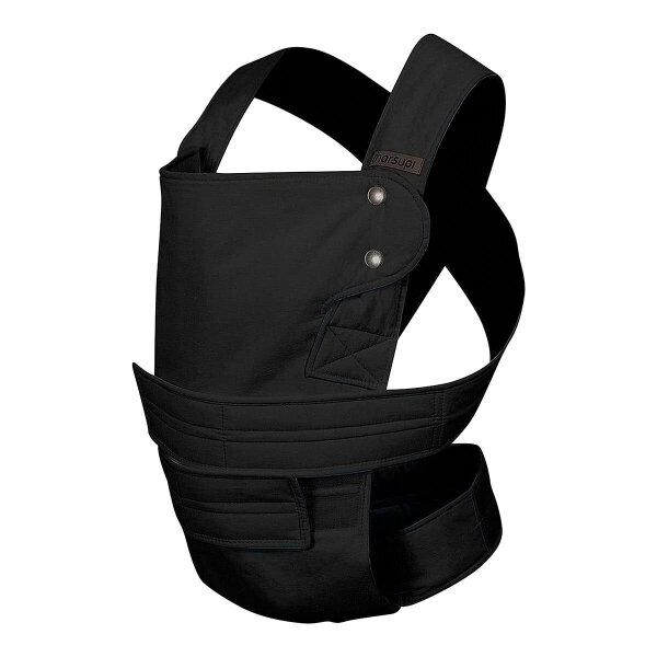 Marsupi Babytrage Classic 2.0 Schwarz S/M - Kompakte Trage für Eltern und Babys.