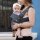 Ergonomische Marsupi Babytrage aus atmungsaktivem Baumwoll-Leinen Gewebe Grau 15