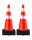 VEVOR Sicherheitskegel, 75 x 37 x 37 cm Verkehrskegel, orangefarbene PVC-Baukege