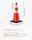 VEVOR Sicherheitskegel, 75 x 37 x 37 cm Verkehrskegel, orangefarbene PVC-Baukege