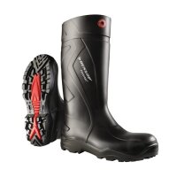Dunlop Purofort+ Sicherheits-Gummistiefel Schwarz Rot...