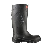 Dunlop Purofort+ Sicherheits-Gummistiefel Schwarz Rot Stahlkappe Slip On Gr. 50