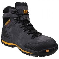 CAT Workwear Herren Sicherheitsschuh Grau Vollnarbenleder Rutschfeste Gum Gr. 44