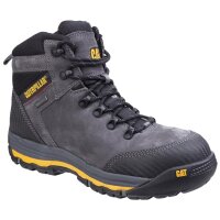 CAT Workwear Herren Sicherheitsschuh Grau Vollnarbenleder Rutschfeste Gum Gr. 44