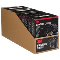 3M WorkTunes Connect Kapselgehörschutz mit Bluetooth Mikrofon schw Einheitsgröße