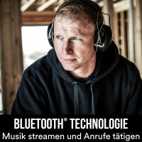 3M WorkTunes Connect Kapselgehörschutz mit Bluetooth Mikrofon schw Einheitsgröße