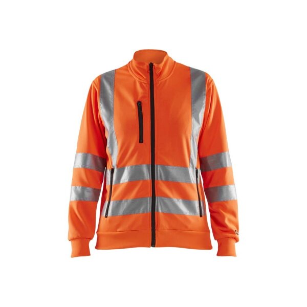 Blaklader 3308 Damen Sweatshirt Hoher Kragen Hi Vis Orange 100% Polyester Gr. M