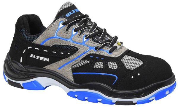 ELTEN Sicherheitsschuhe EASY blue ESD S1, Damen und Herren, Textil, Stahl Gr. 42