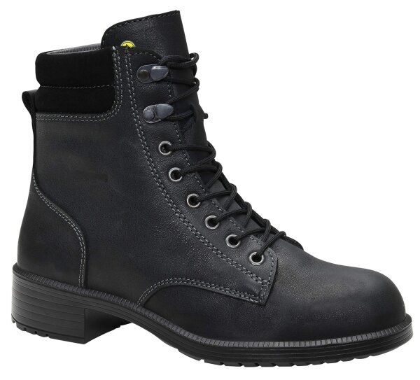 ELTEN NIKOLA Sicherheitsschuhe Damen Leder schwarz Mid Schnitt S2 ESD Sta Gr. 38