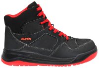 ELTEN Sicherheitsschuhe MAVERICK Schwarz-Rot Mid ESD S3 Leder Damen Herre Gr. 41