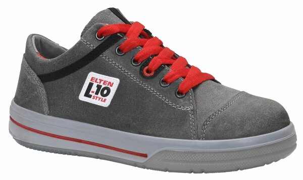 ELTEN Vintage Sicherheitsschuhe Low S3 ESD Leder Stahlkappe Sneaker Anthr Gr. 39
